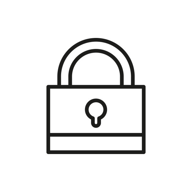 简约锁线图标图片下载