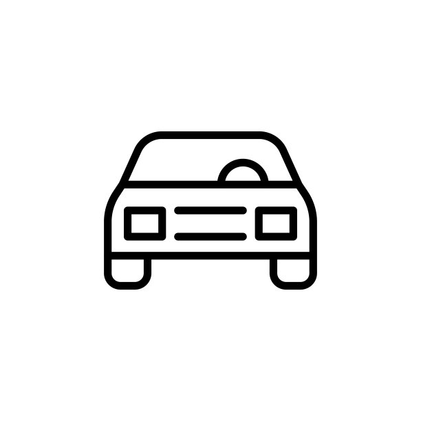 简约汽车线条图标图片下载
