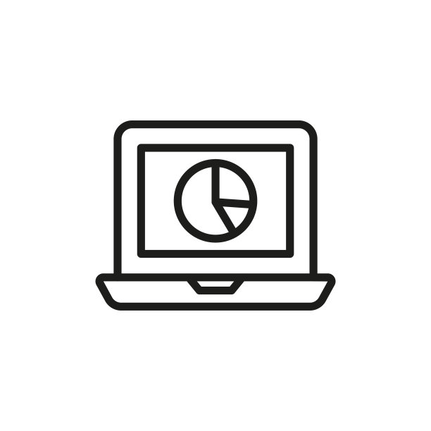 简单IT分析线条图标图片下载