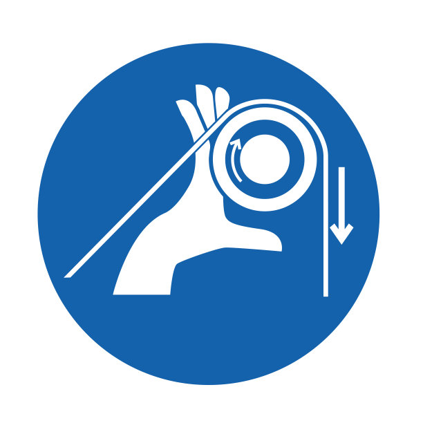 手纠缠辊符号符号，矢量插图图片下载