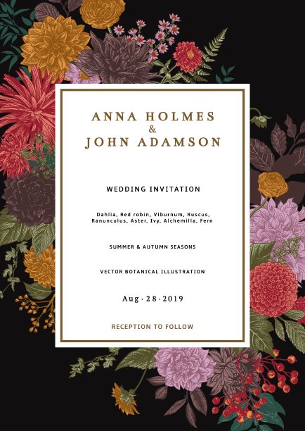 婚礼的邀请。图片下载