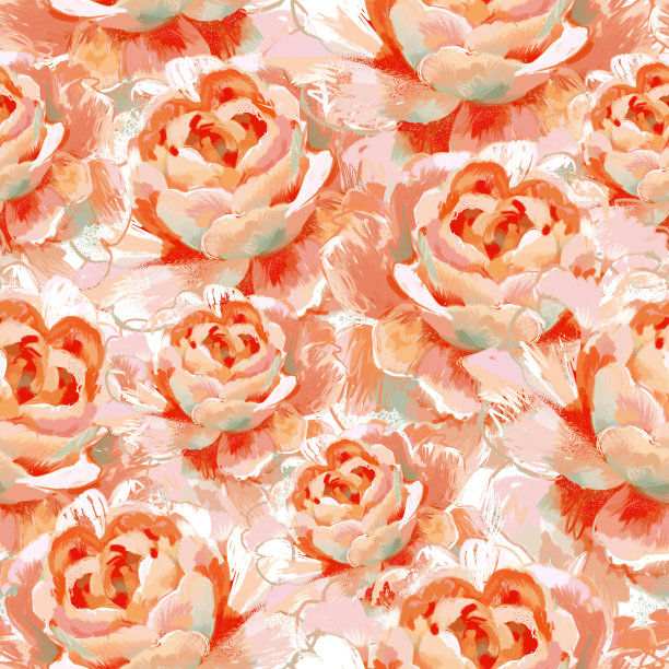 鲜花无缝模式素材图片