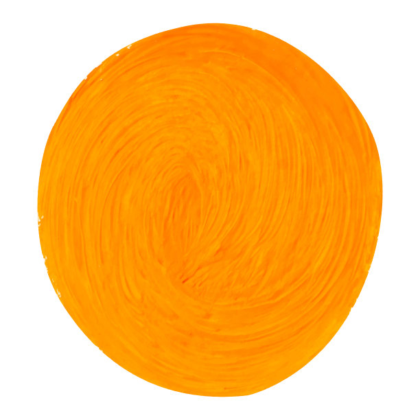 矢量圆形橙色油漆纹理隔离白色亚克力圆横幅图片下载