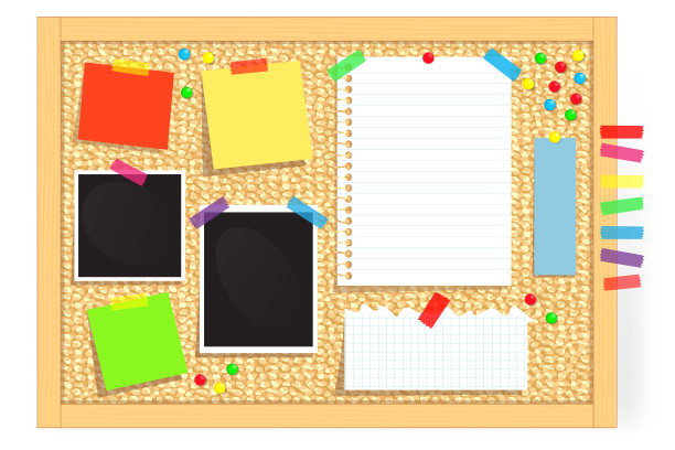 软木板向量图片下载