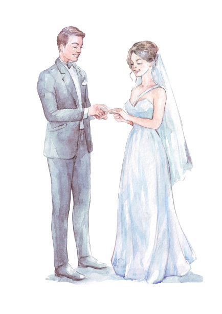 新郎把戒指戴在新娘的手指上图片下载