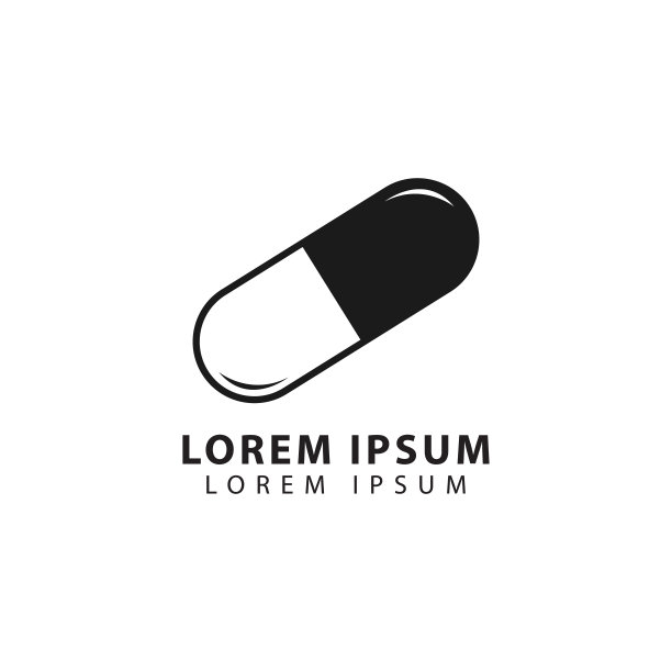 胶囊标志向量。诊所标志，医疗标志，医院标志图标。矢量插图。图片下载