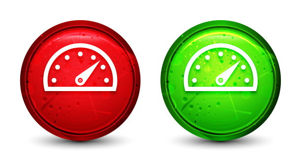 速度计压力表图标数字几何设计圆形按钮设置说明图片下载