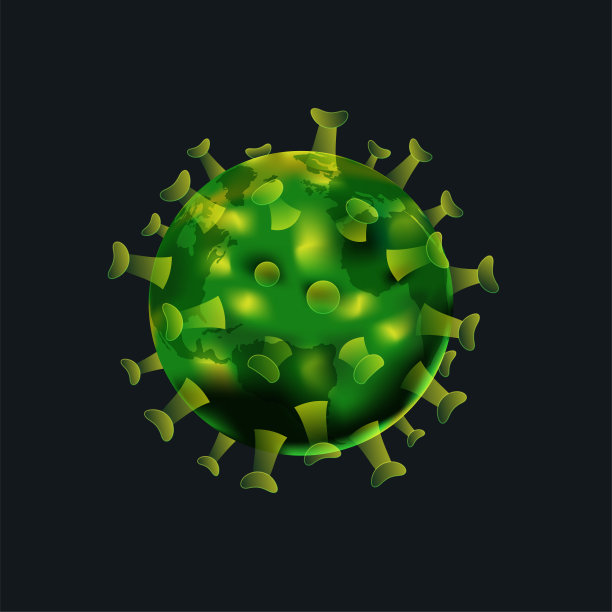 冠状病毒横幅，防范疾病传播。太空视角的地球背景。矢量插图。图片下载