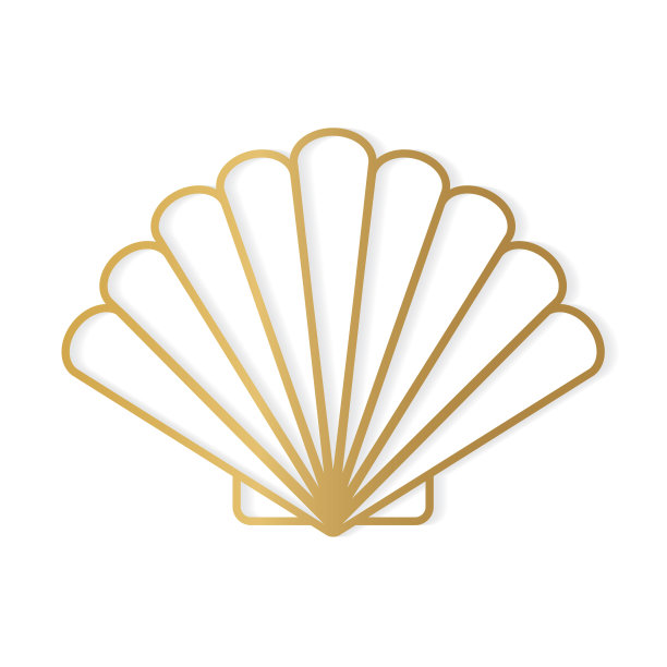 金贝壳图标图片下载