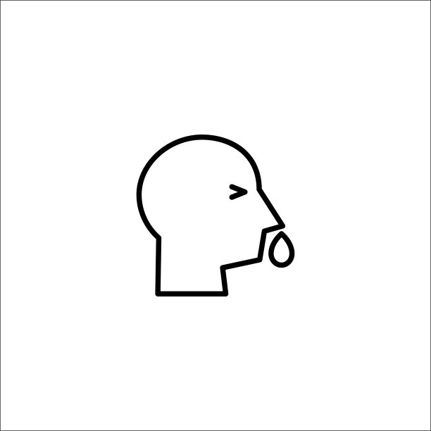 喷嚏、鼻涕图标矢量素材图片下载
