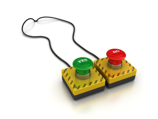 是否按钮- 3D渲染图片下载