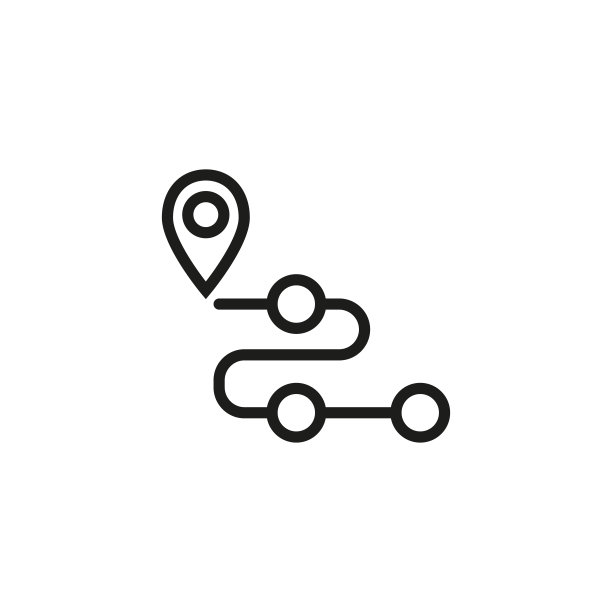 简单路线线图标。图片下载