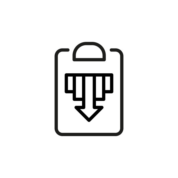 简约报告线条图标图片下载