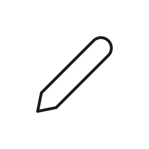 简单的铅笔线条图标。图片下载