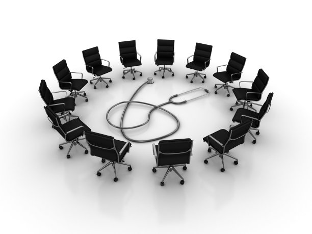 象形文字团队与听诊器- 3D渲染图片下载