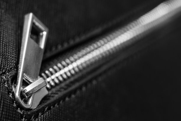 黑色手提包的拉链图片下载