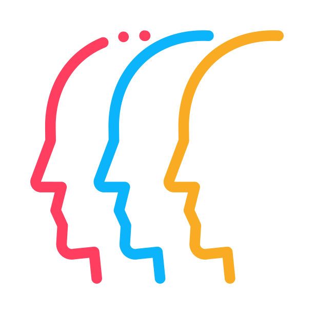 一般团体意见图标矢量轮廓插图图片下载