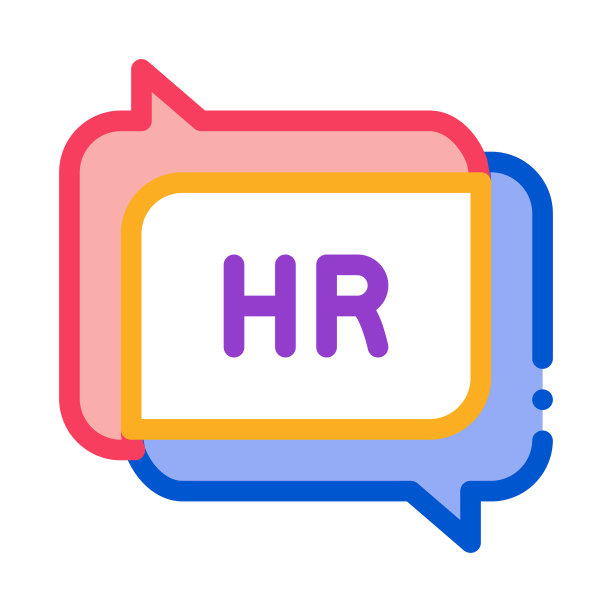 聊天消息HR图标矢量轮廓插图图片下载