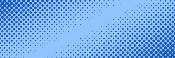 矢量漫画书背景与半色调梯度复古流行艺术风格。长水平横幅图片下载