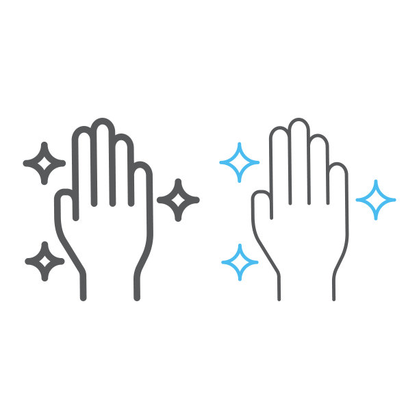 清洁手线和色线图标，洗涤和卫生，卫生标志，矢量图形，白色背景上的线性图案，eps 10。图片下载