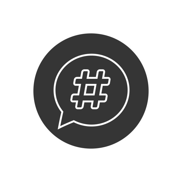 #话题#标签线性图标，矢量插画图片下载