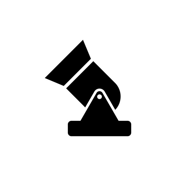 聚光灯图标，标志孤立在白色堤岸图片下载