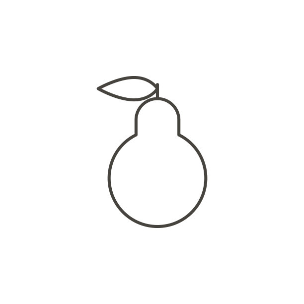 梨果矢量图标。来自食物概念的简单元素插图。梨果矢量图标。饮料概念矢量插图。图片下载