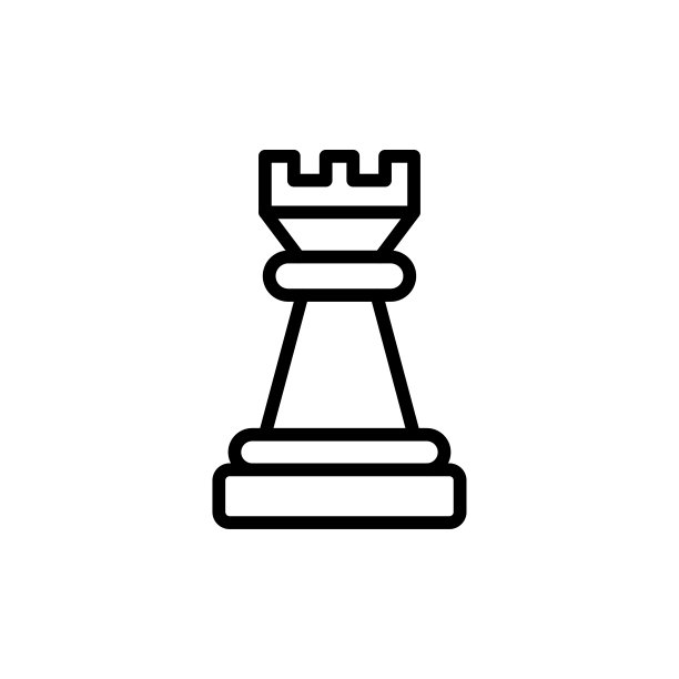 国际象棋线条图标图片下载