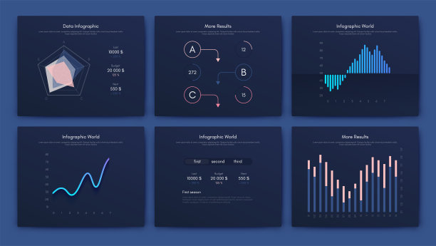 大量的信息图表元素。EPS10。股票向量图片下载