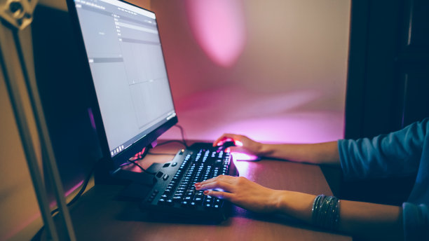 年轻妇女在家工作图片下载