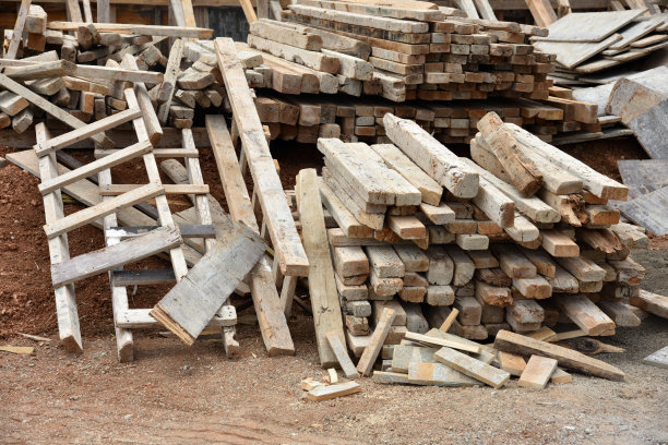 木制梯子和木材库存照片图片下载