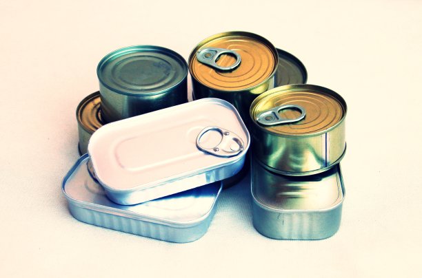 罐头食品。罐头食品。图片下载
