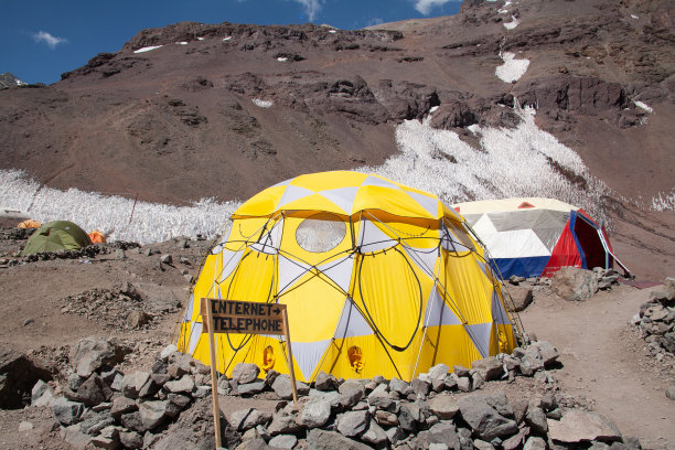 阿空加瓜山。南美洲最高的山峰图片下载