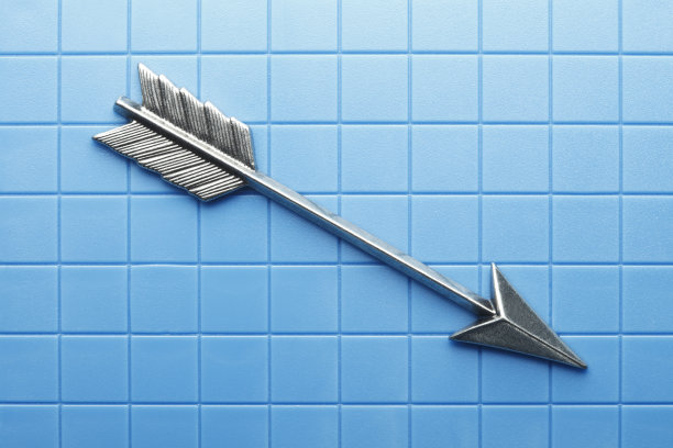 网格图案上的箭头图片下载