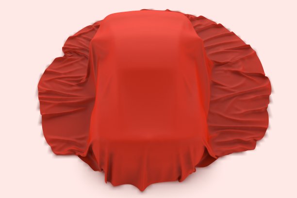 3d覆盖跑车孤立在白色背景，新车展示库存照片图片下载