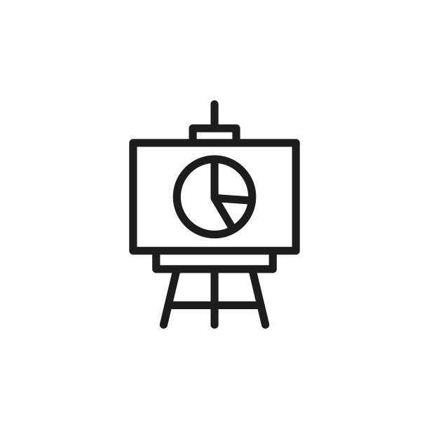 简约统计数据线性图标图片下载