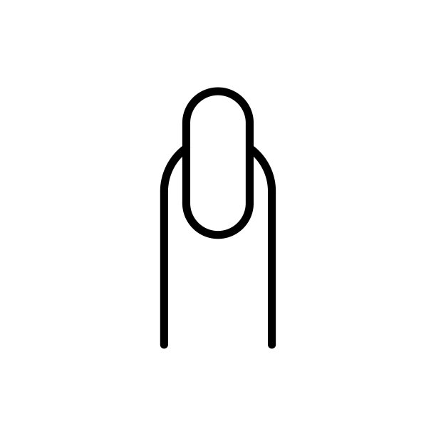 简单的指甲线图标。图片下载