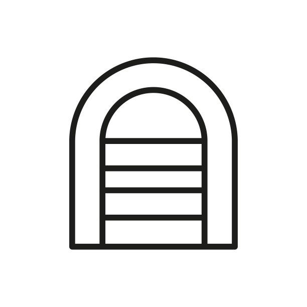 简单的门线图标。图片下载