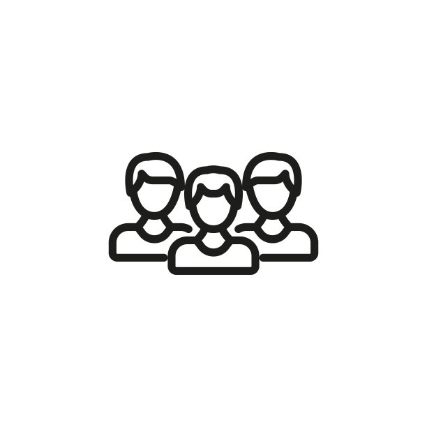 简单的团队线图标。图片下载
