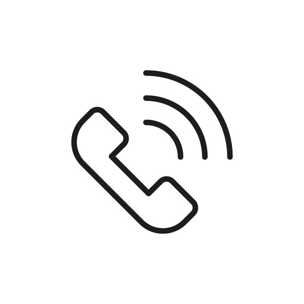 简单的电话线路图标。图片下载
