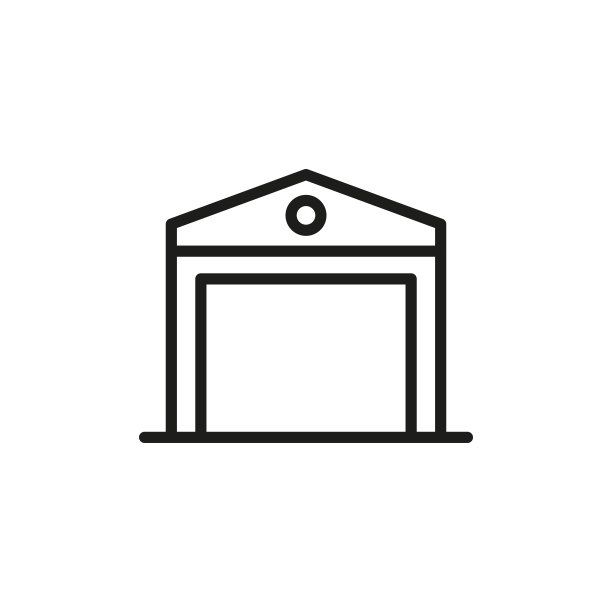 简单的仓库线图标。图片下载