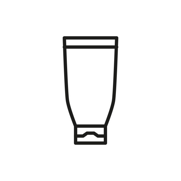 简单的防晒霜线条图标图片下载