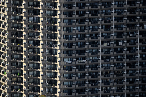 抽象的城市肌理紧贴建筑的外墙图片下载