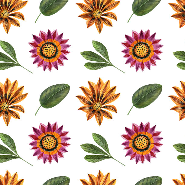 水彩无缝模式图片下载