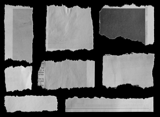 撕成黑色的纸图片下载