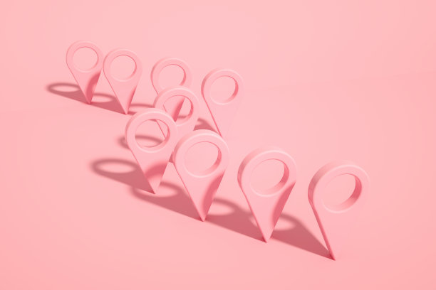 3D导航地图指针，标记针，旅行目的地图片下载