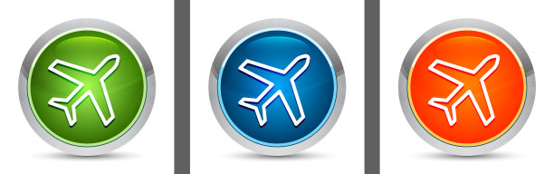 平面图标现代设计圆形按钮设置插图图片下载