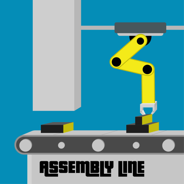 装配线的海报图片下载