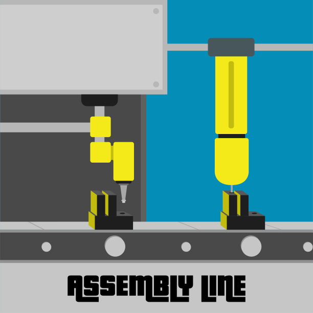 装配线的海报图片下载