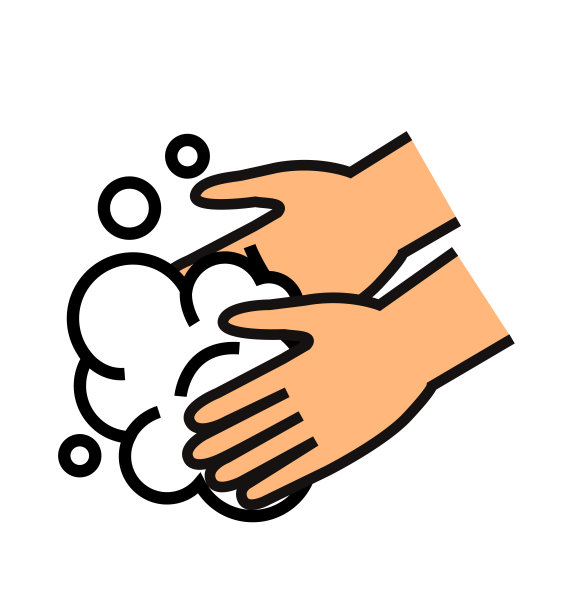 洗手图标矢量填充平坦标志孤立在白色卫生符号插图图片下载